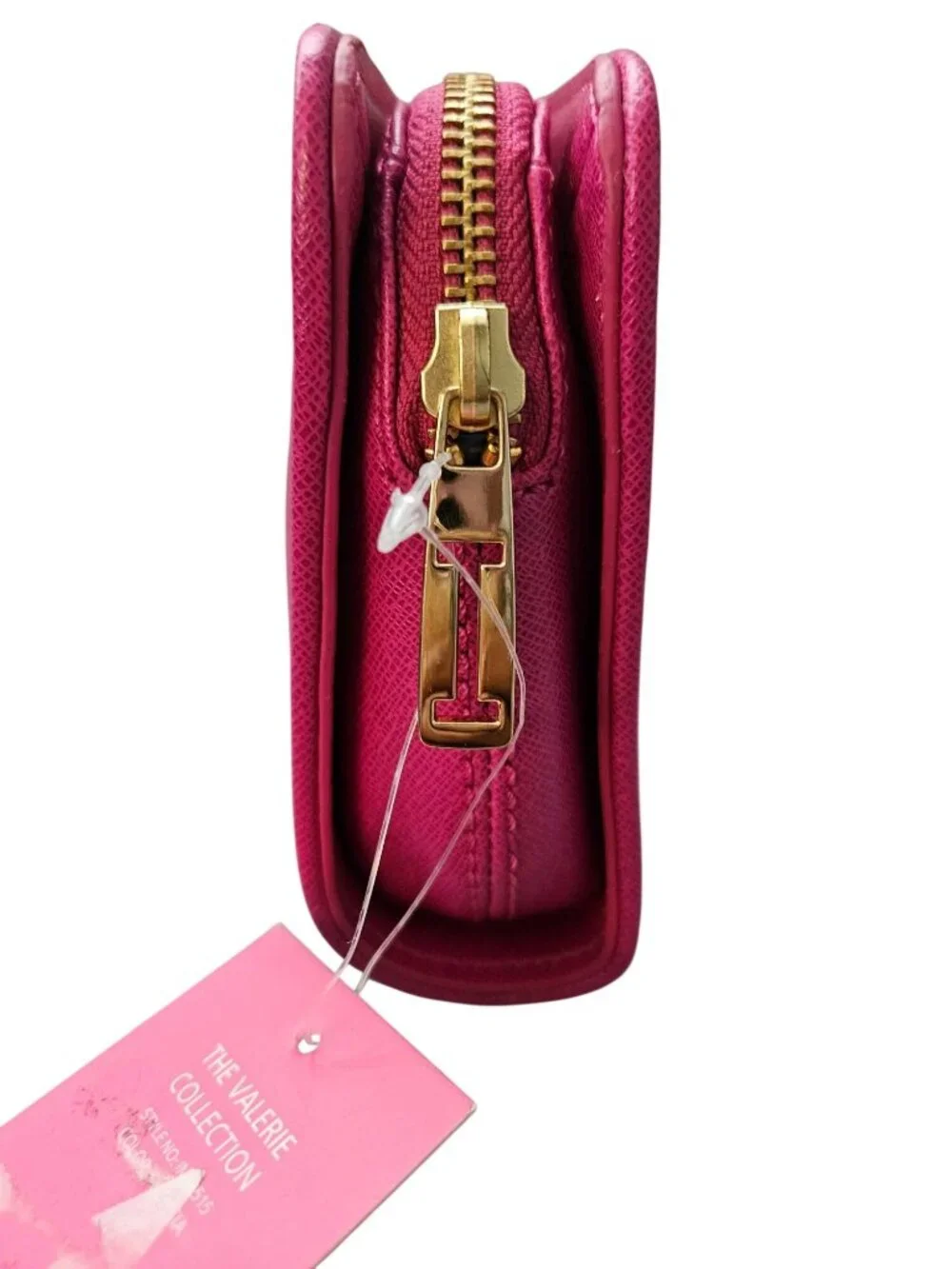 Isaac Mizrahi The Valerie Collection Fushia/Pink Zip Around Clutch